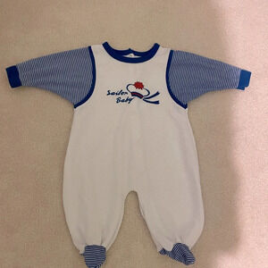 Vintage Gerber sailor baby onsie-large EUC